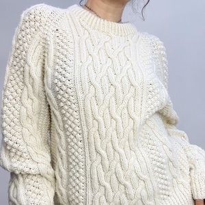 Vintage 70’s Handmade knit fisherman sweater